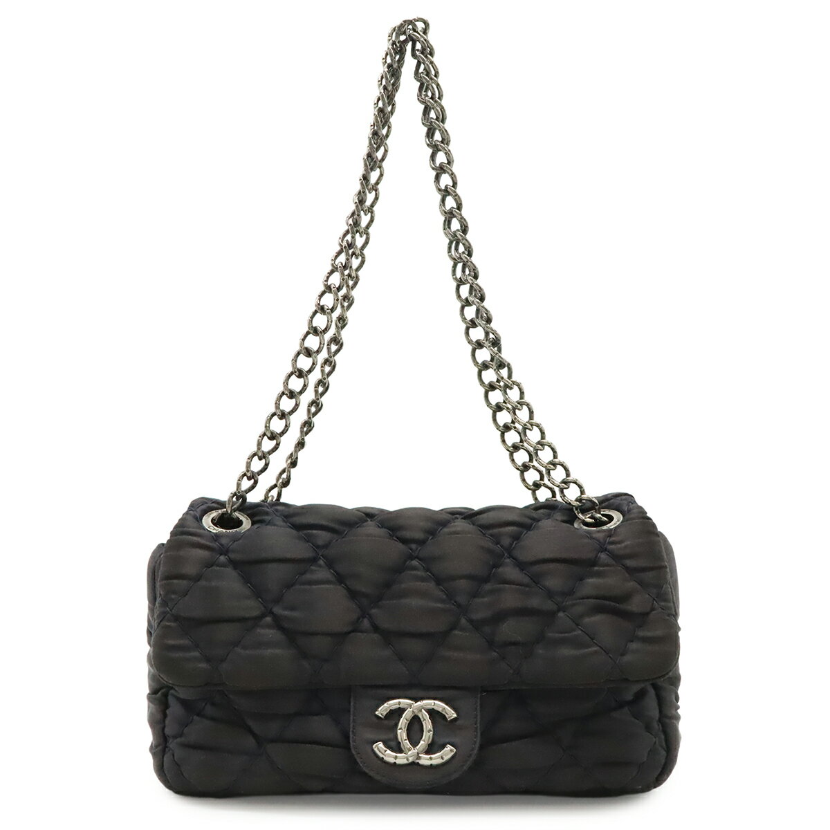 CHANEL 希少 サテン ミニマトラッセ 6連チェーン ラインストーン CHANEL ミニマトラッセ チェーンショルダーバッグ サテン – co&co