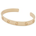 Cartier カルティエ LOVE LΘVE ラブブレス ブレスレット オープンバングル K18PG 750PG ピンクゴールド #17 B6032617 【...