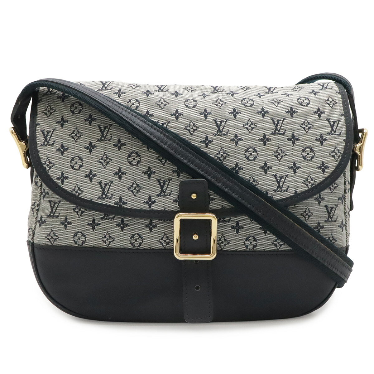 樂天商城 - LOUIS VUITTON ルイ ヴィトン モノグラムミニ ベランジェール ショルダーバッグ ポシェット 斜め掛け キャンバス レザー ブルー ネイビー M92670 【中古】