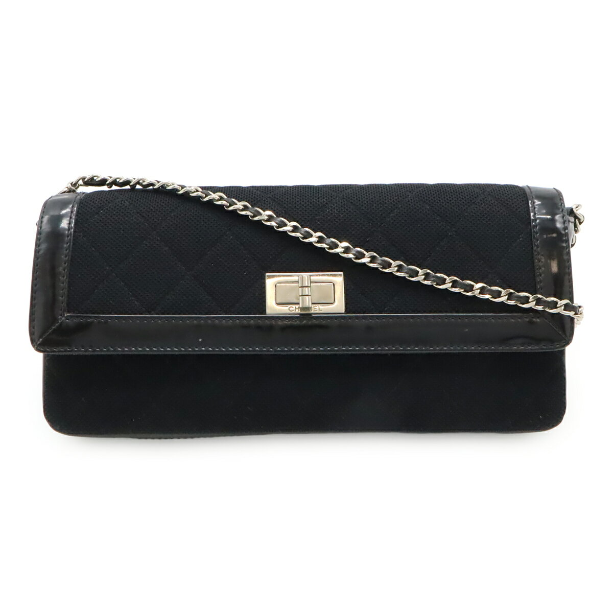 CHANEL シャネル ショルダーバッグ コットン パテント ワンショルダー マトラッセ シャネル ショルダーバッグ チェーンバッグ コットン