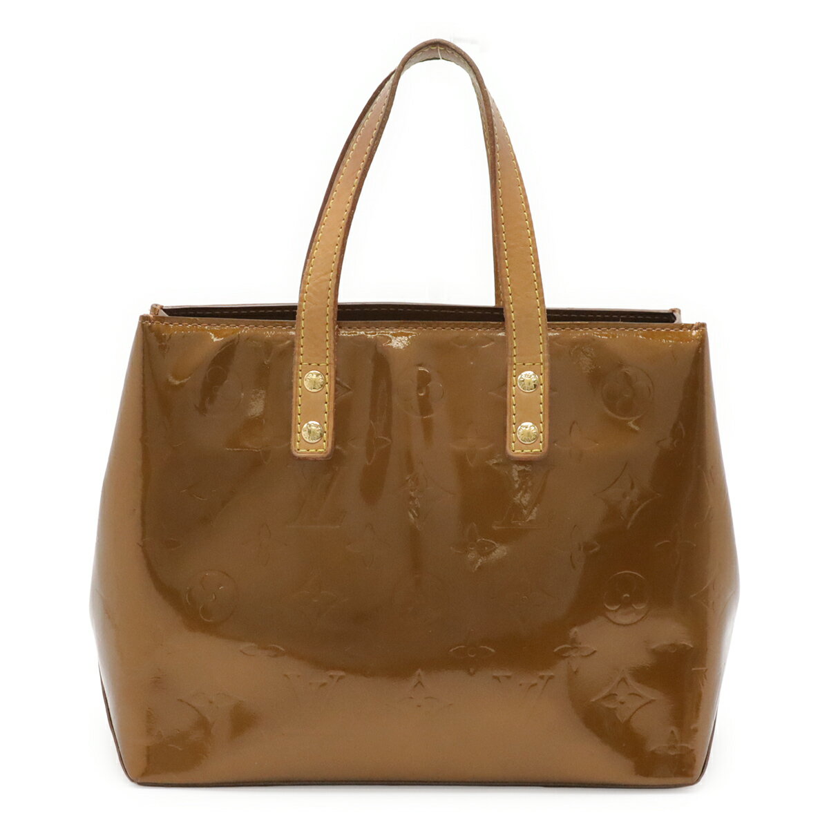 Rakuten - LOUIS VUITTON ルイ ヴィトン モノグラムヴェルニ リードPM ハンドバッグ トートバッグ ミニバッグ エナメルカーフ ブロンズ M91146 【中古】