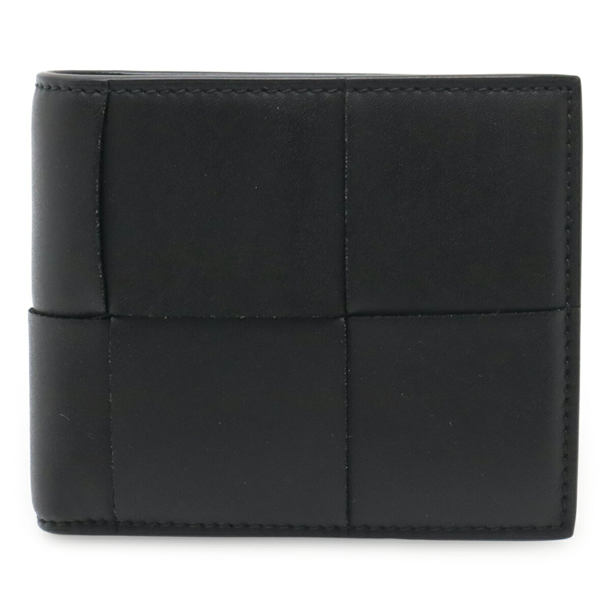 Rakuten - BOTTEGA VENETA ボッテガ ヴェネタ ボッテガベネタ カセット マキシイントレチャート 2つ折財布 二つ折り財布 レザー ブラック 黒 749455 【中古】
