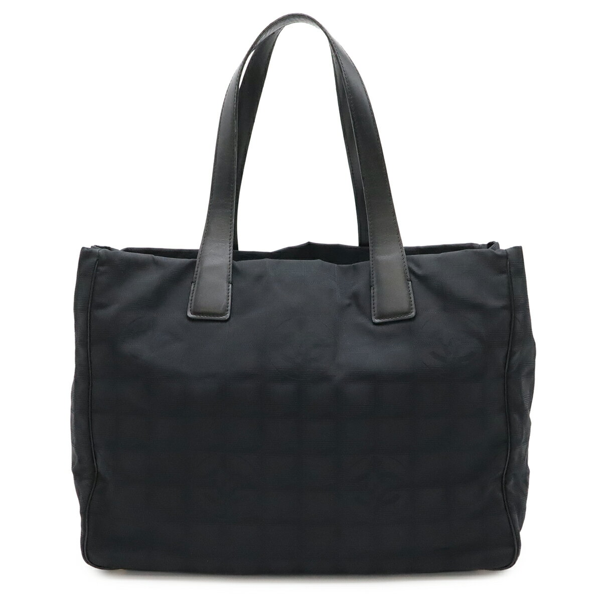 CHANEL シャネル ニュートラベルライン Newトラベルライン トートMM トートバッグ ショルダーバッグ ナイロンジャガード レザー ブラック 黒 A15991 【中古】