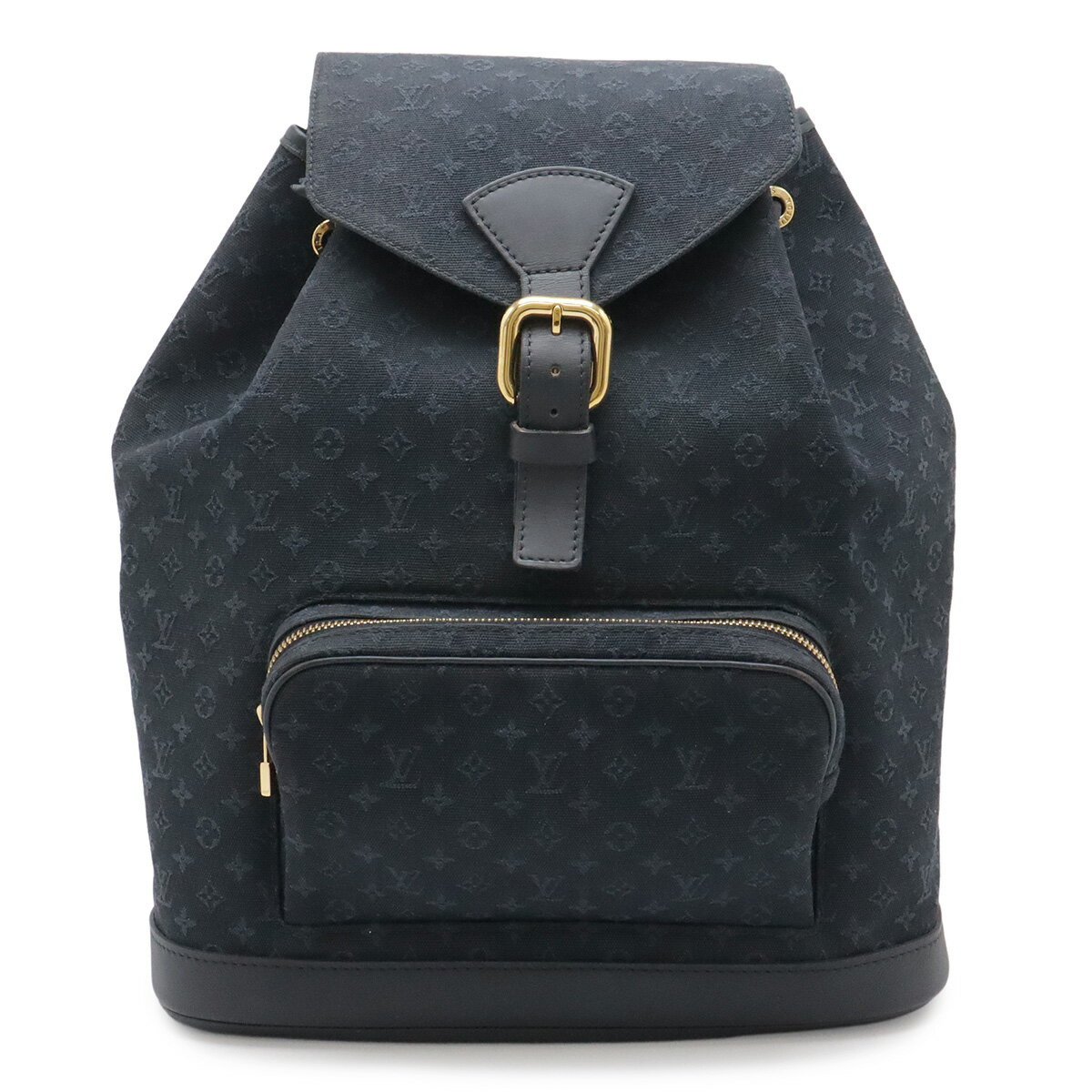 LOUIS VUITTON - LOUIS VUITTON ルイ ヴィトン モノグラムミニ モンスリGM リュックサック バックパック ショルダーバッグ TSTブルー 紺 ネイビー M92455 【中古】