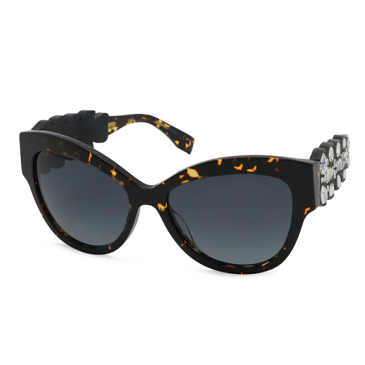 FENDI - FENDI フェンディ サングラス SPECIAL EDITION バタフライシェイプ クリスタル ブルーグラデーション デミブラウン 55□17 【中古】