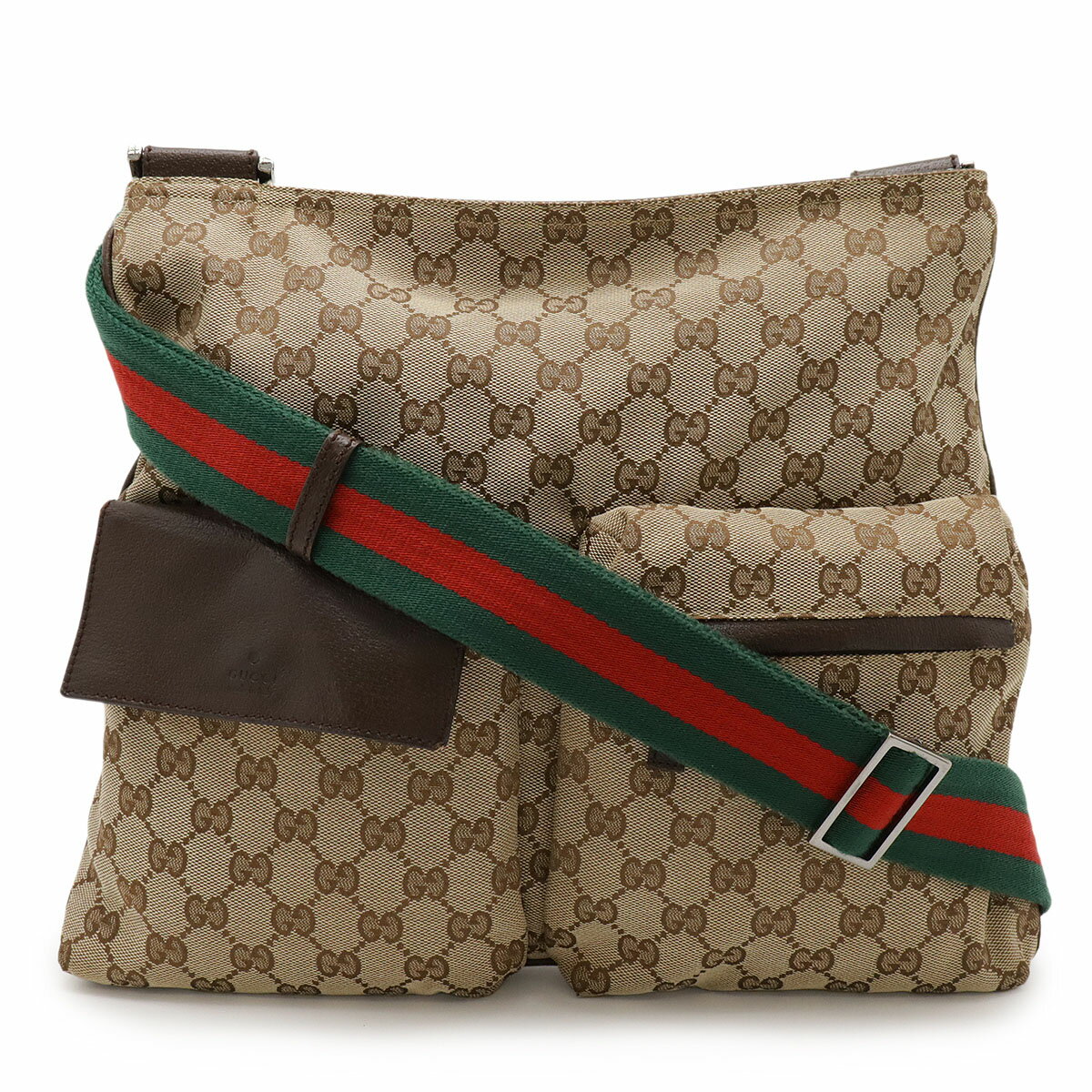 楽天市場】gucci ggキャンバス シェリーライン ショルダーバッグの通販