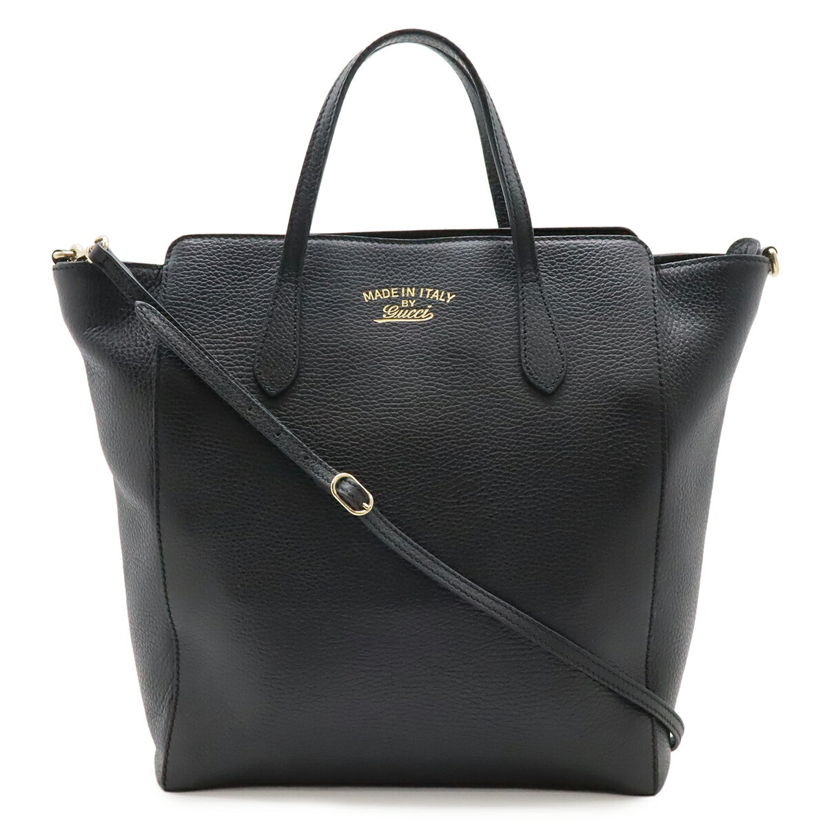GUCCI グッチ スウィング トートバッグ ショルダーバッグ ショルダートート 肩掛け レザー ブラック 黒 354408 【中古】
