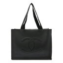 CHANEL シャネル ココマーク トートバッグ ラージトート ショルダートート 肩掛け ラバー ナイロン ブラック 黒 【中古】