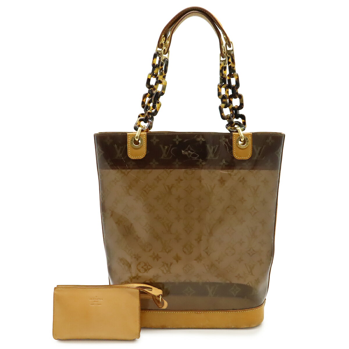 LOUIS VUITTON トートバッグ 透明 ブラウン LOUIS VUITTON スーパーコピー トートバッグ ネヴァーフル ドバイ限定