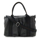 HERMES エルメス キャラバン ホリゾンタルMM トートバッグ 2WAY ショルダーバッグ 斜め掛け ヴォーデルマ レザー ブラック 黒 オレンジ 【中古】