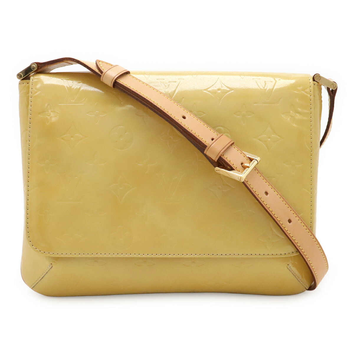 乐天商城 - LOUIS VUITTON ルイ ヴィトン モノグラムヴェルニ トンプソン ストリート ショルダーバッグ ワンショルダー セミショルダー ベージュ M91008 【中古】