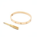 Cartier カルティエ LOVE ラブブレス ブレスレット バングル 新型 K18PG 750PG ピンクゴールド #18 【中古】