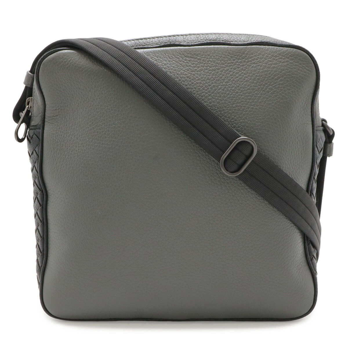 乐天商城 - BOTTEGA VENETA ボッテガ ヴェネタ ボッテガベネタ イントレチャート ショルダーバッグ ブラック 黒 451152 【中古】
