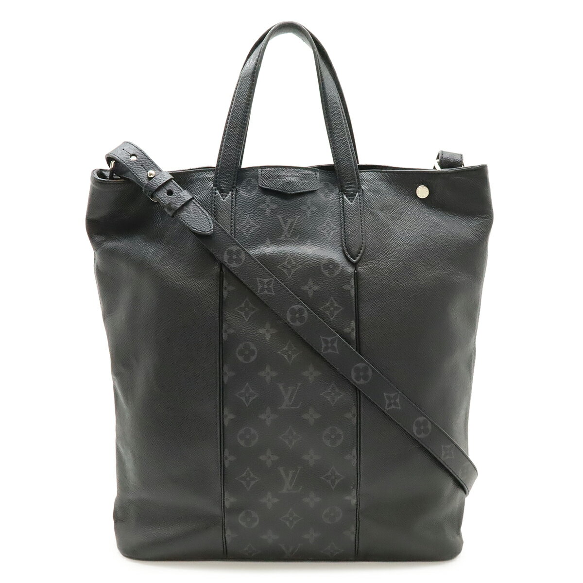 LOUIS VUITTON ルイ ヴィトン タイガラマ モノグラムエクリプス シティ トート トートバッグ ラージ 縦長 2WAY ショルダーバッグ ノワール M30431 