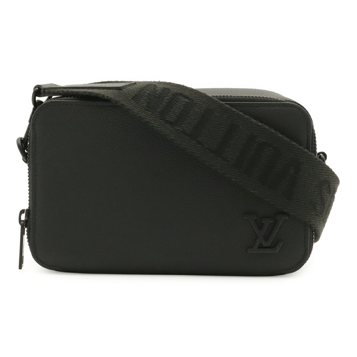 LOUIS VUITTON ルイ ヴィトン LVアエログラム アルファ ウェアラブル ウォレット ショルダーバッグ 2WAY クラッチバッグ ノワール ブラック M59161 【中古】
