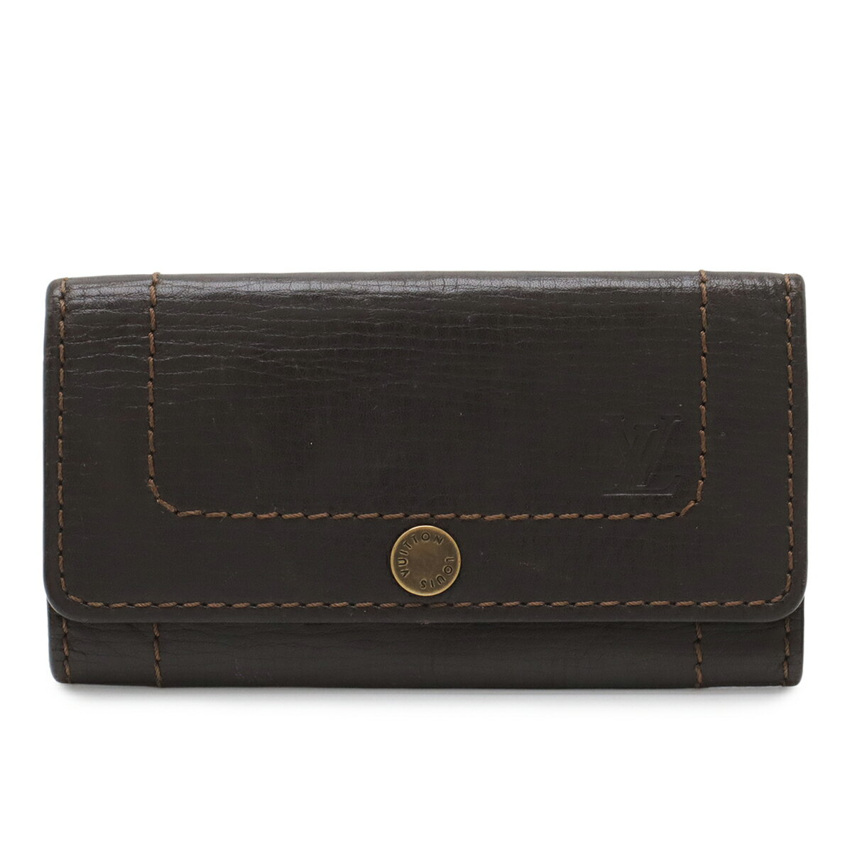 LOUIS VUITTON ルイ ヴィトン ユタ ミュルティクレ6 6連キーケース カフェ ダークブラウン M95539 【中古】