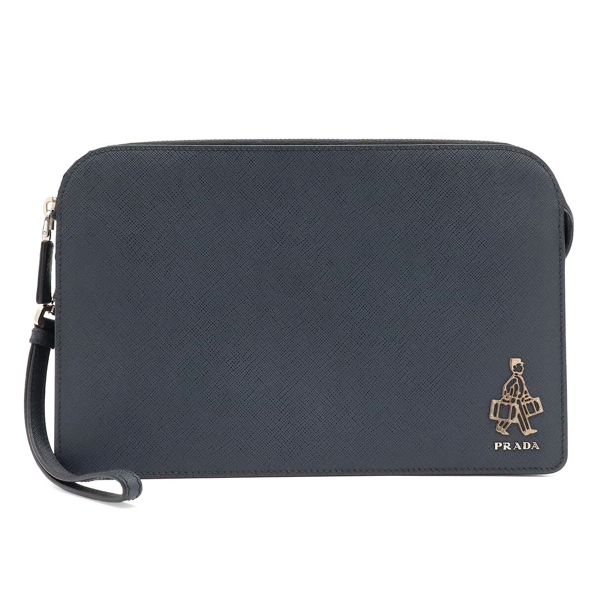 【極美品/箱付】PRADA クラッチバッグ 1M1250 ブラック 楽天市場】プラダ PRADA（素材（生地・毛糸）本革）（クラッチバッグ