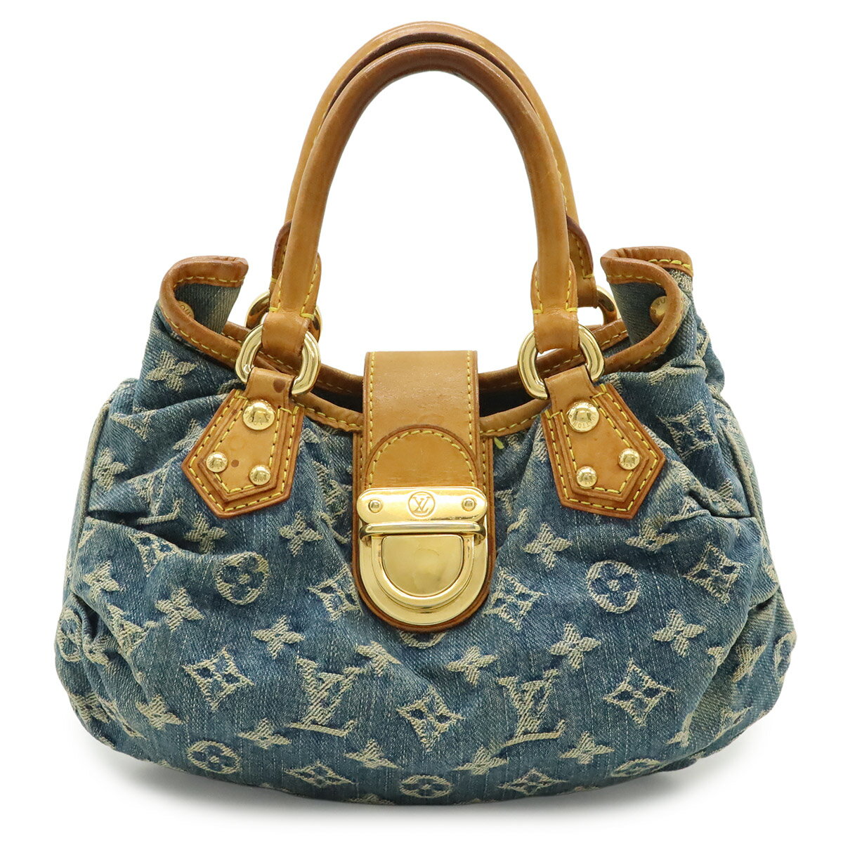 Rakuten - LOUIS VUITTON ルイ ヴィトン モノグラムデニム プリーティ ハンドバッグ ミニバッグ ブルー 青 M95020 【中古】