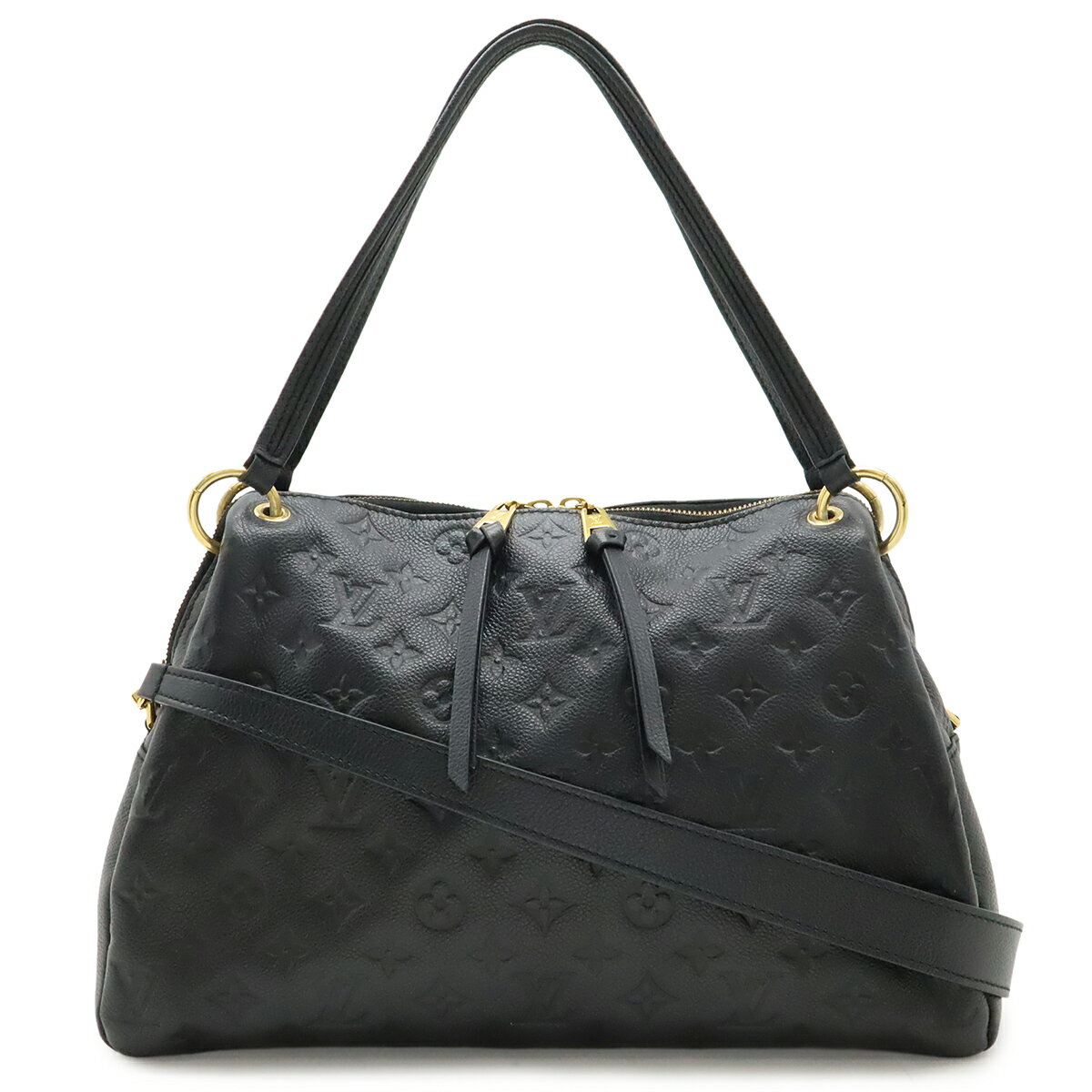 乐天商城 - LOUIS VUITTON ルイ ヴィトン モノグラムアンプラント ポンテュPM トートバッグ 2WAY ショルダーバッグ 斜め掛け ノワール 黒 ブラック M43719 【中古】