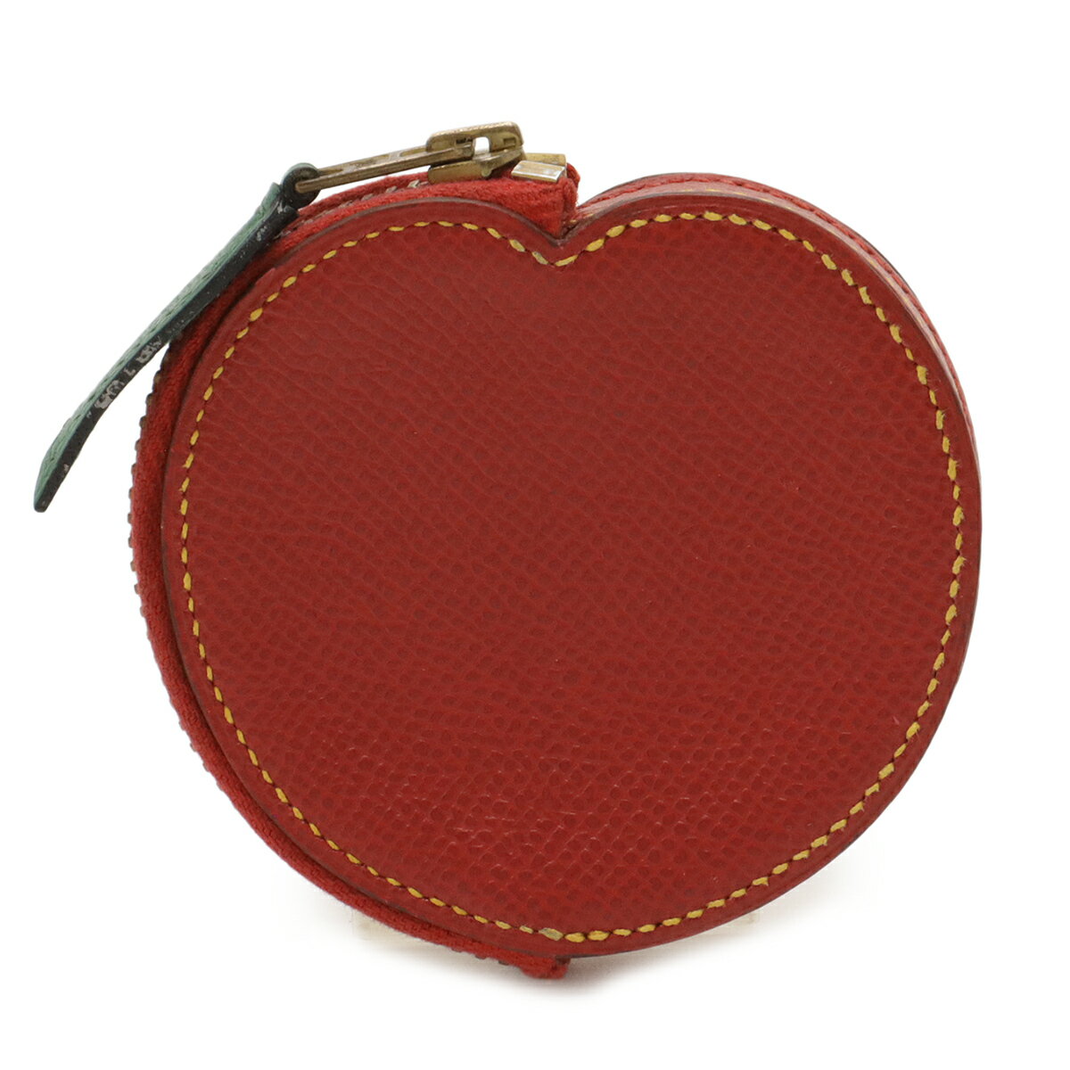 エルメス ケース 小銭入れ 茄子 ナス フルーツモチーフ ナスカン付きミニチュアL字ファスナー小銭入れ／カットスイカ（牛革製