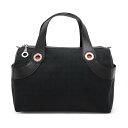 BVLGARI ブルガリ ロゴマニア トートバッグ ハンドバッグ ミニボストン キャンバス レザー ブラック 黒 シルバー金具 22748 【中古】