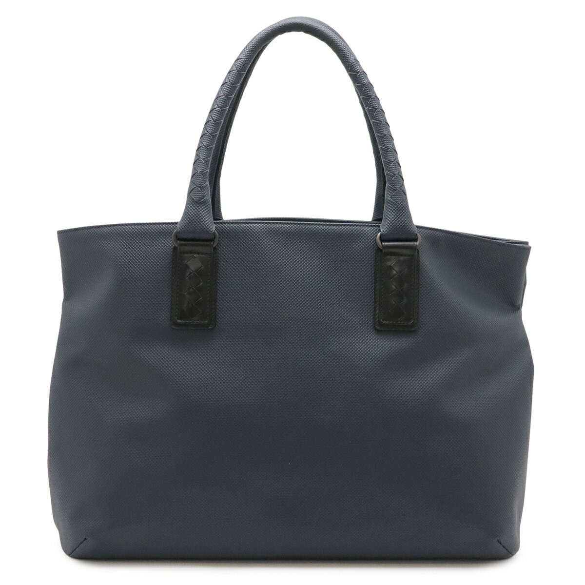 BOTTEGA VENETA ボッテガ ヴェネタ ボッテガベネタ マルコポーロ トートバッグ ショルダーバッグ PVC レザー ネイビー 紺 ブラック 黒 【中古】