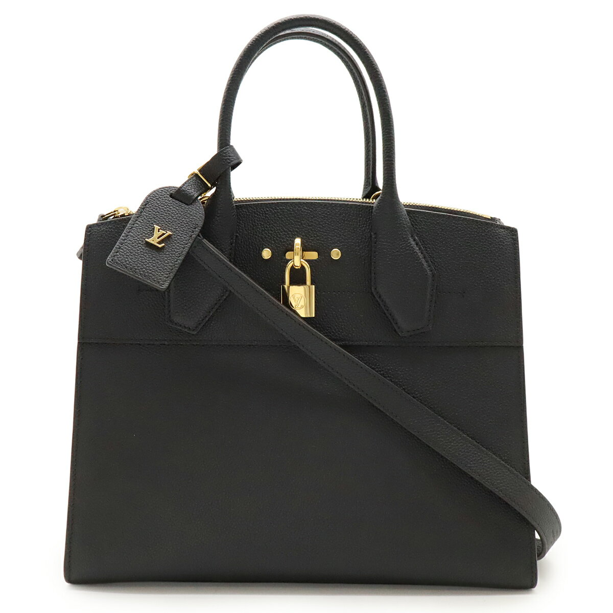 Rakuten - LOUIS VUITTON ルイ ヴィトン シティ スティーマーMM ハンドバッグ 2WAY ショルダーバッグ 肩掛け トリヨンレザー ノワール ブラック 黒 M53015 【中古】
