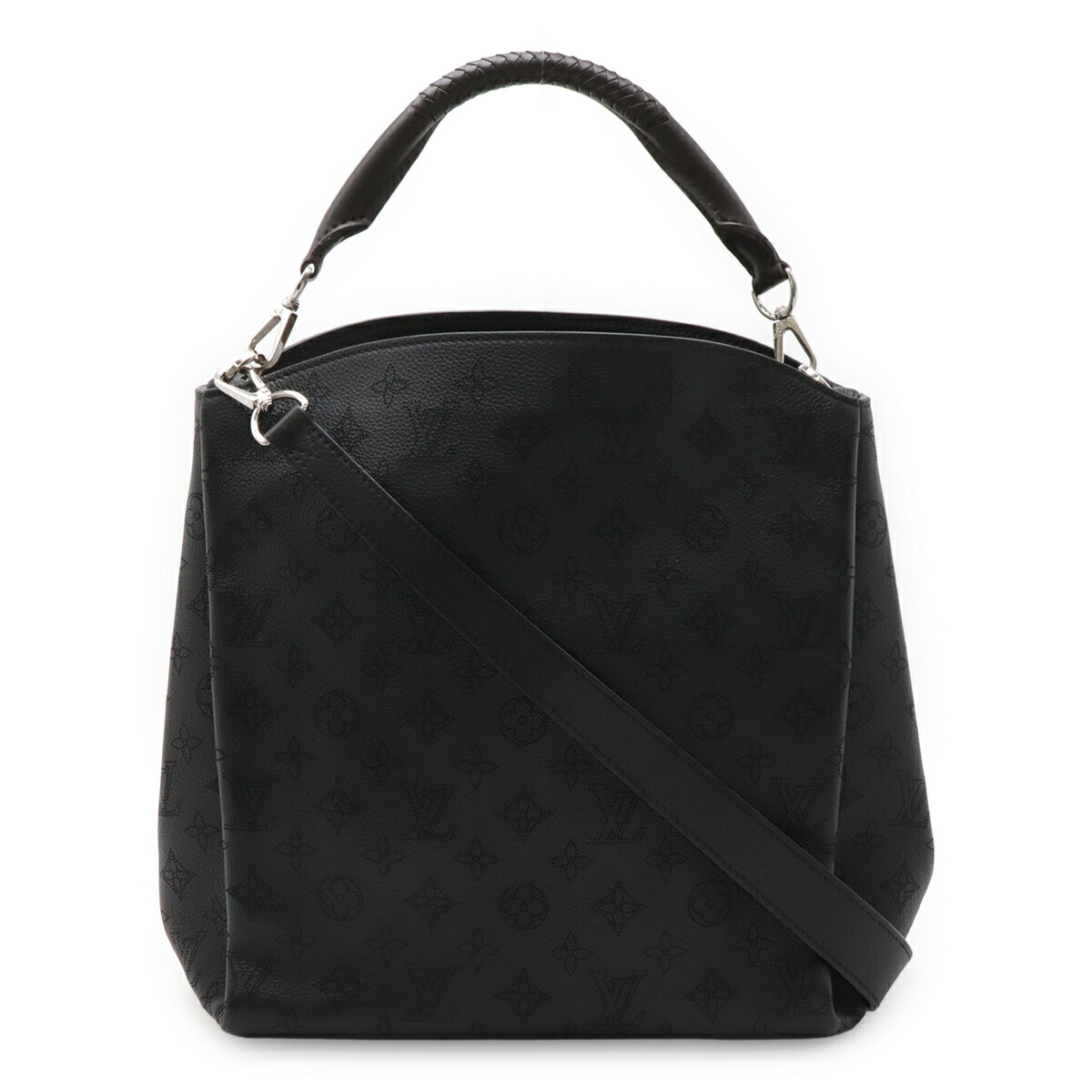Rakuten - LOUIS VUITTON ルイ ヴィトン マヒナ バビロンPM ショルダーバッグ レザー ノワール 黒 ブラック シルバー金具 M50031 【中古】