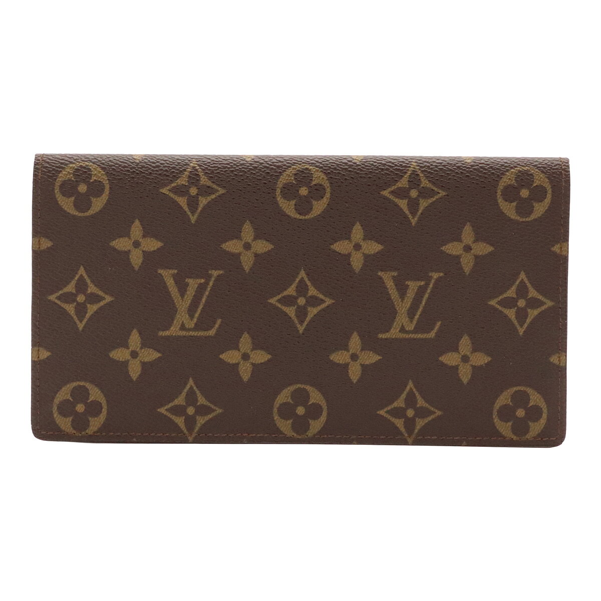 LOUIS VUITTON ルイ ヴィトン モノグラム ポルト シェキエ ダブル 2つ折長札入れ 二 ...