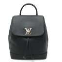 【バッグ】LOUIS VUITTON ルイ ヴィトン ロックミー バックパック リュックサック カーフレザー ノワール 黒 ブラック シルバー金具 M41815 【中古】