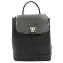 【バッグ】LOUIS VUITTON ルイ ヴィトン ロックミー バックパック リュックサック カーフレザー ノワール 黒 ブラック シルバー金具 M41815 【中古】