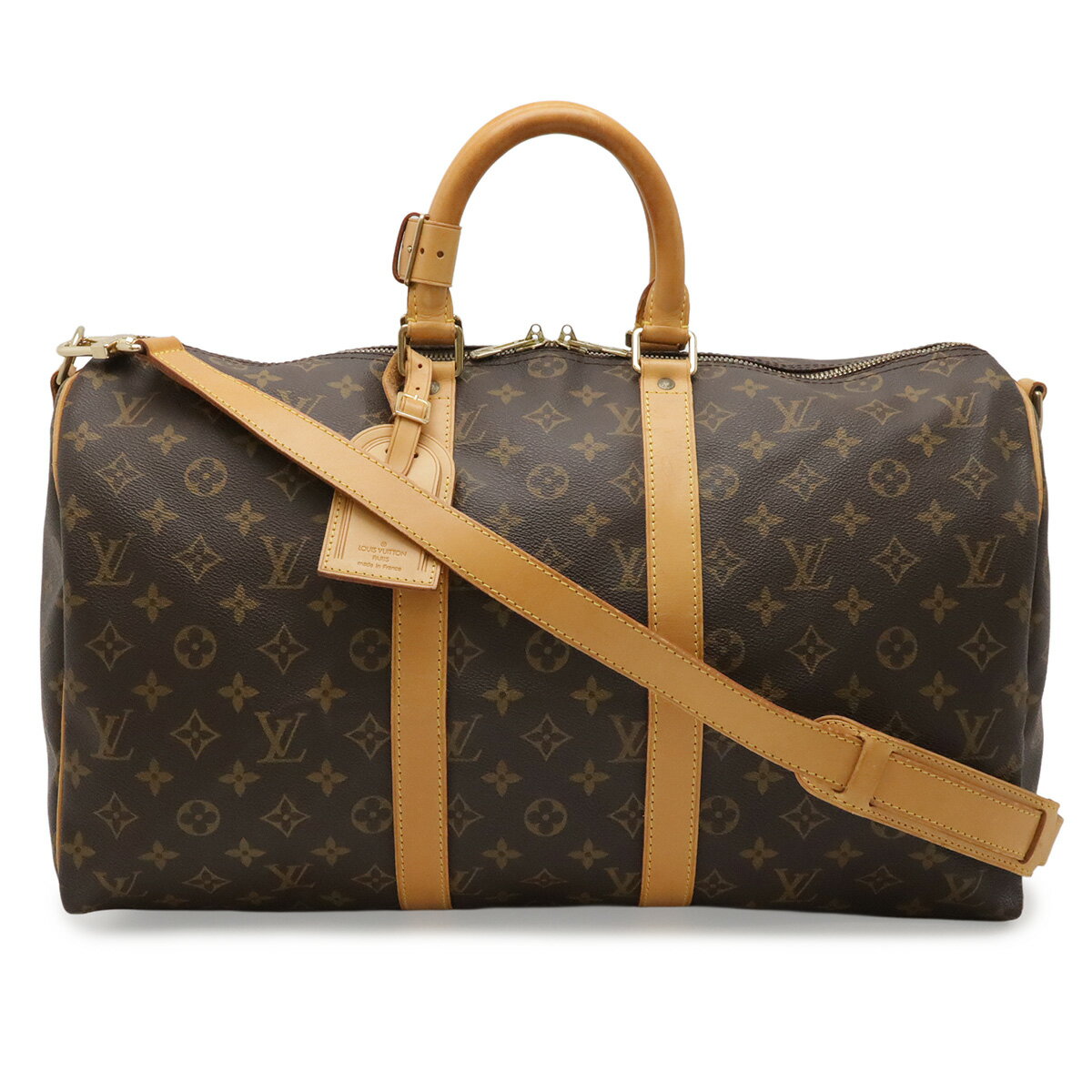 LOUIS VUITTON ルイ ヴィトン モノグラム キーポル バンドリエール45 ボストンバッグ ハンドバッグ 旅行カバン 2WAY ショルダーバッグ M41418 【中古】