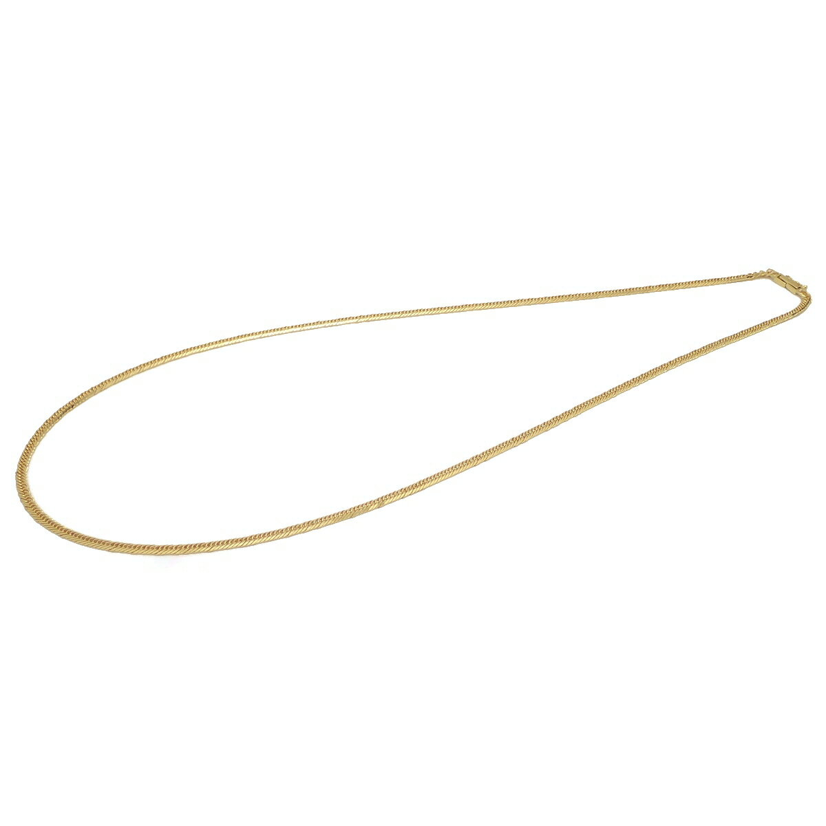 ブルーミン／森田質店のKIHEI 喜平 キヘイ ネックレス K18 18金 ゴールド 15.2g 60.0cm YG 8面T トリプル 日本造幣局検定マーク入り 10g 前後 【中古】｜アングル2