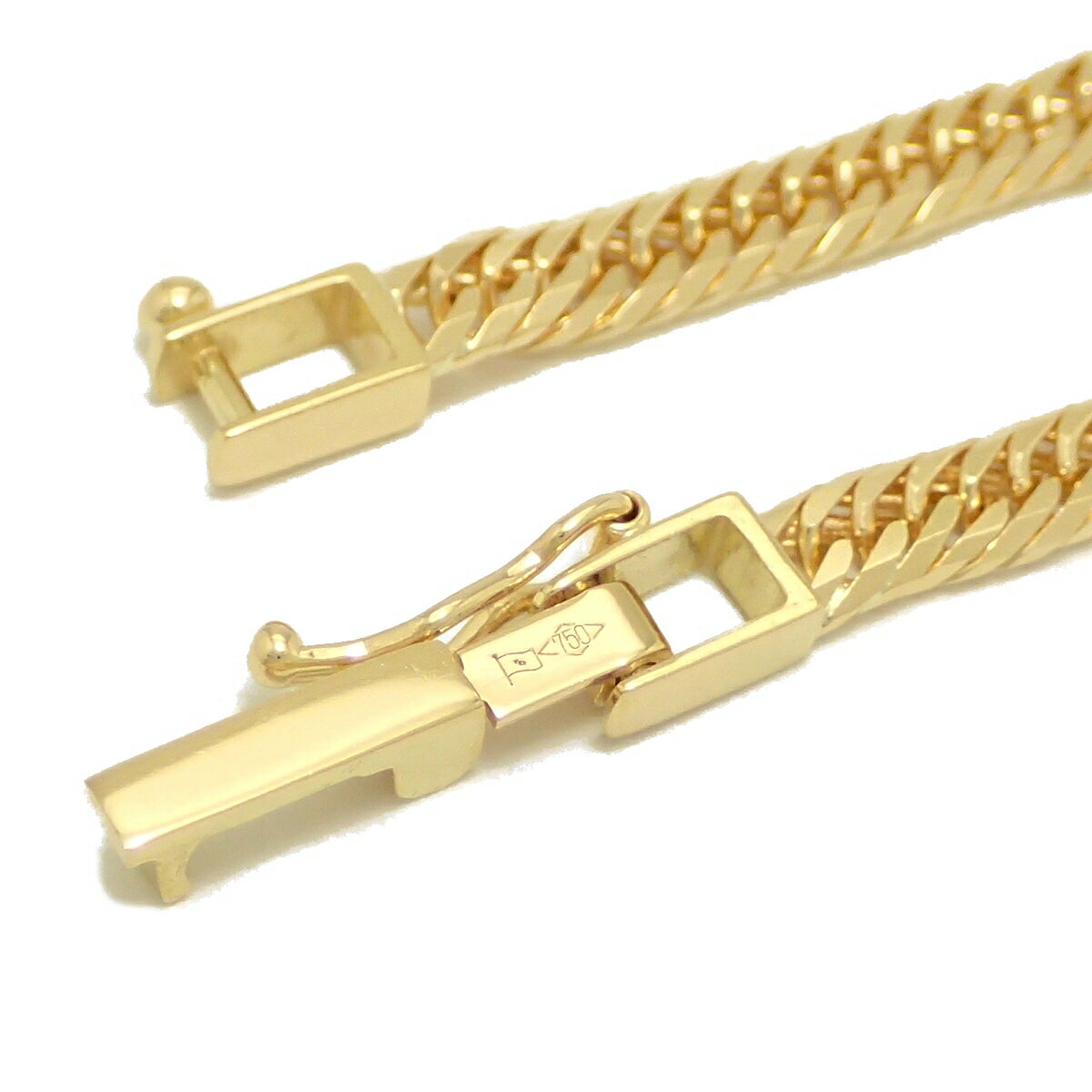 ブルーミン／森田質店のKIHEI 喜平 キヘイ ネックレス K18 18金 ゴールド 15.2g 60.0cm YG 8面T トリプル 日本造幣局検定マーク入り 10g 前後 【中古】｜アングル3