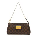 LOUIS VUITTON ルイ ヴィトン ダミエ エヴァ アクセサリーポーチ チェーン ワンショルダー ショルダーバッグ クラッチバッグ ストラップ欠品 N55213 【中古】(4)