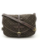 【バッグ】LOUIS VUITTON ルイ ヴィトン モノグラムミニラン ソミュール30 ショルダーバッグ 斜め掛け キャンバス レザー エベヌ 茶 ブラウン M95227 【中古】