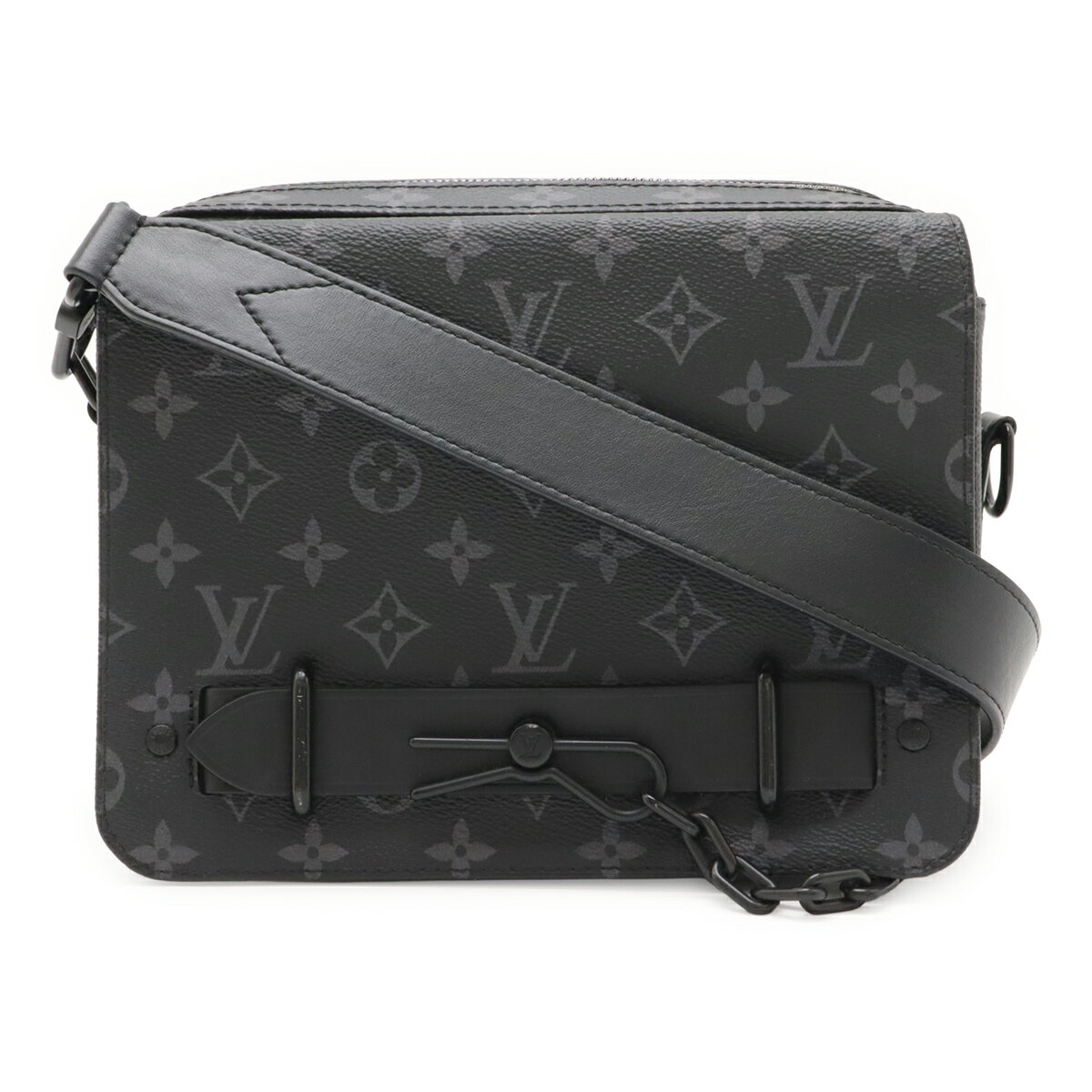 LOUIS VUITTON ルイ ヴィトン モノグラムエクリプス スティーマー メッセンジャー ショルダーバッグ 斜め掛け 2WAY セカンドバッグ M45585 【中古】