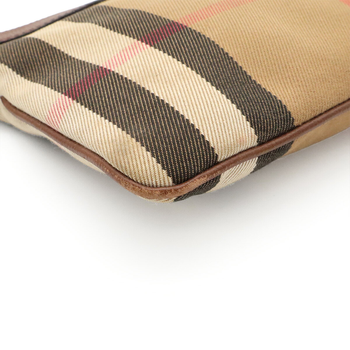 BURBERRY バーバリー ハウスチェック チェック柄 ショルダーバッグ ポシェット 2WAY クラッチバッグ キャンバス レ blumin-10354597 ブルーミン/森田質店 サンプル画像3