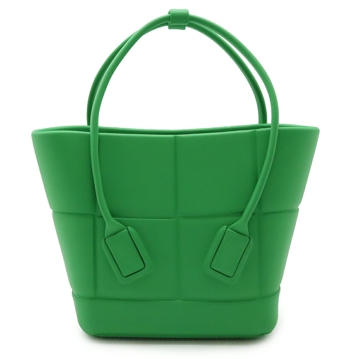 BOTTEGA VENETA ボッテガ ヴェネタ ボッテガベネタ マキシイントレチャート THE ARCO ザ アルコ トートバッグ ラバー グリーン 緑 691194 【中古】