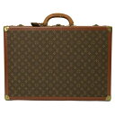 LOUIS VUITTON ルイ ヴィトン モノグラム アルゼール60 トランク 旅行 トラベル スーツケース ハードケース ブラウン 茶 M21228 【中古...
