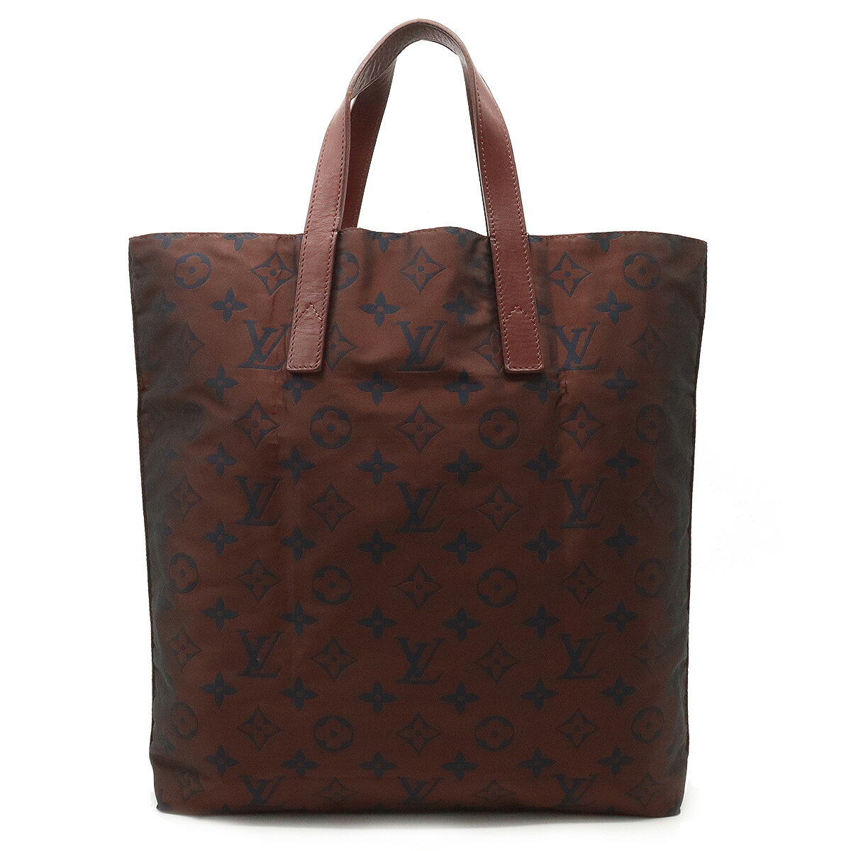 【バッグ】LOUIS VUITTON ルイ ヴィトン カバ エスカパード トートバッグ エコバッグ 折り畳み ナイロン レザー ボルドー ポーチ付き M56710 【中古】