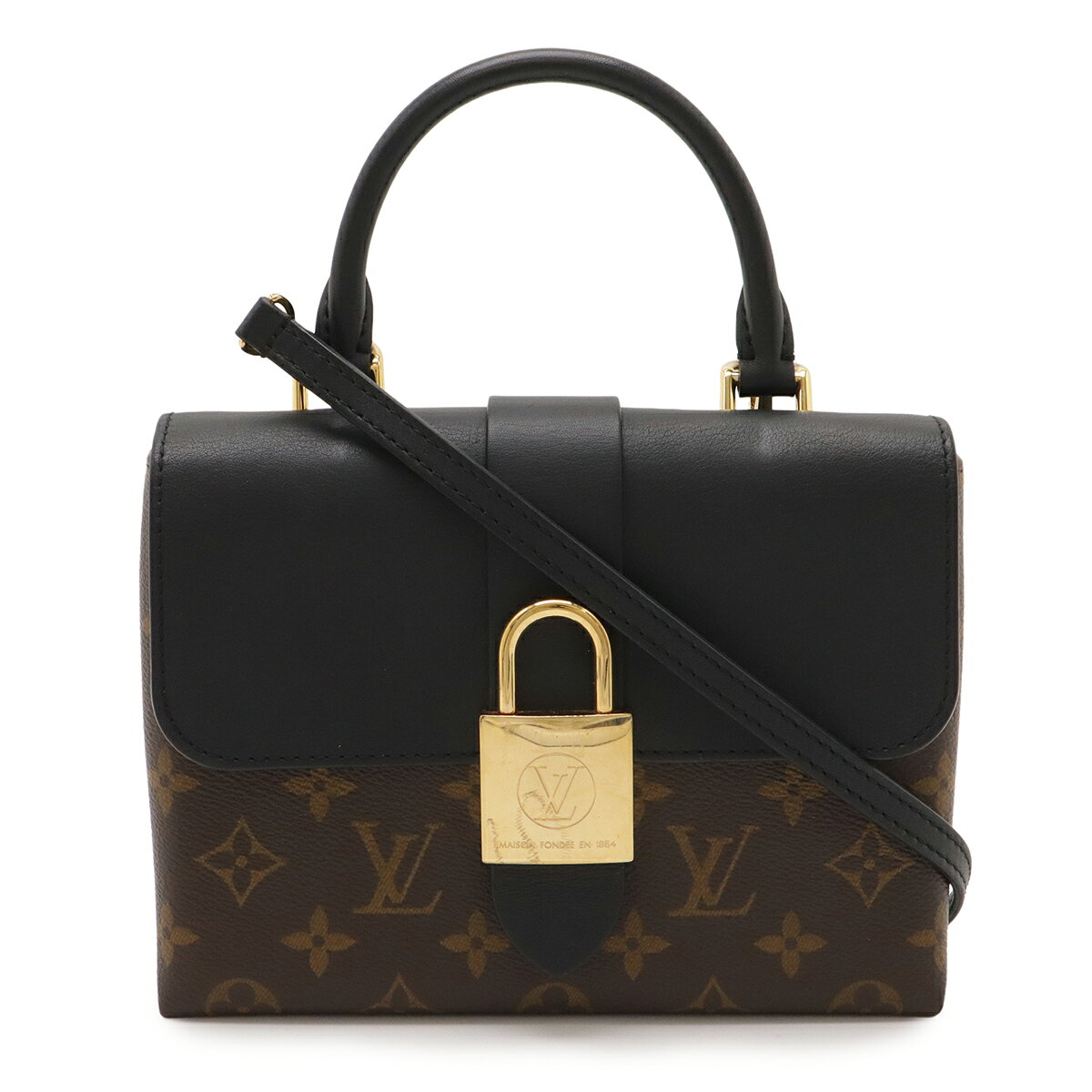 樂天商城 - LOUIS VUITTON ルイ ヴィトン モノグラム ロッキー BB ハンドバッグ ミニバッグ 2WAY ショルダーバッグ 斜め掛け ノワール 黒 ブラック M44141 【中古】