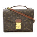 【バッグ】LOUIS VUITTON ルイ ヴィトン モノグラム モンソー28 セカンドバッグ ハンドバッグ ビジネスバッグ 2WAY ショルダーバッグ 鍵欠品 M51185 【中古】