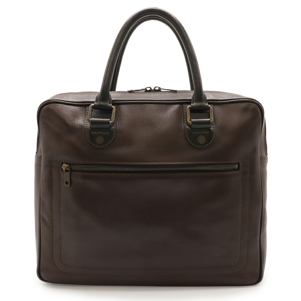 LOUIS VUITTON ルイ ヴィトン ユタ ユーロン ビジネスバッグ ブリーフケース 書類カバン ユタレザー カフェ 茶 ダークブラウン M92532 【中古】