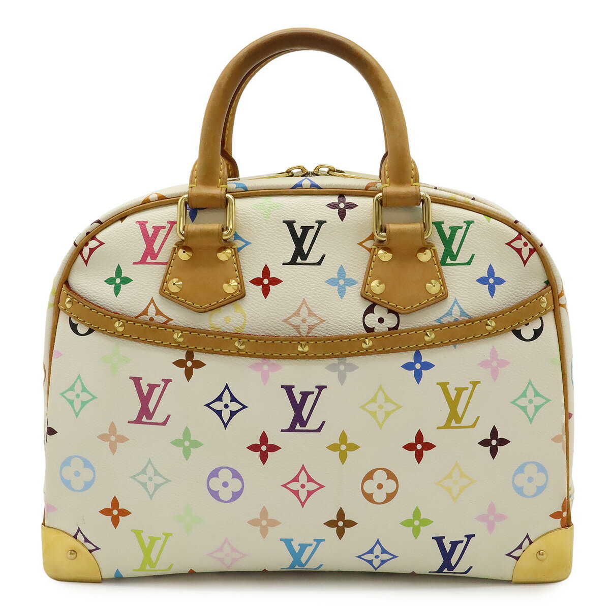 LOUIS VUITTON - LOUIS VUITTON ルイ ヴィトン モノグラムマルチカラー トゥルーヴィル ハンドバッグ ブロン 白 ホワイト M92663 【中古】
