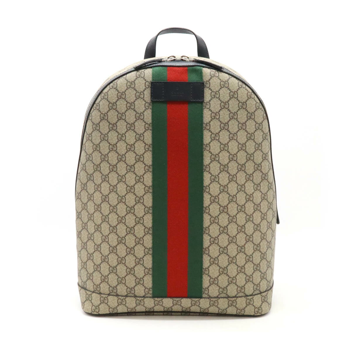 GUCCI グッチ ウェブ GGスプリーム シェリーライン バックパック リュックサック PVC レザー ベージュ ブラック グリーン レッド 443805 【中古】