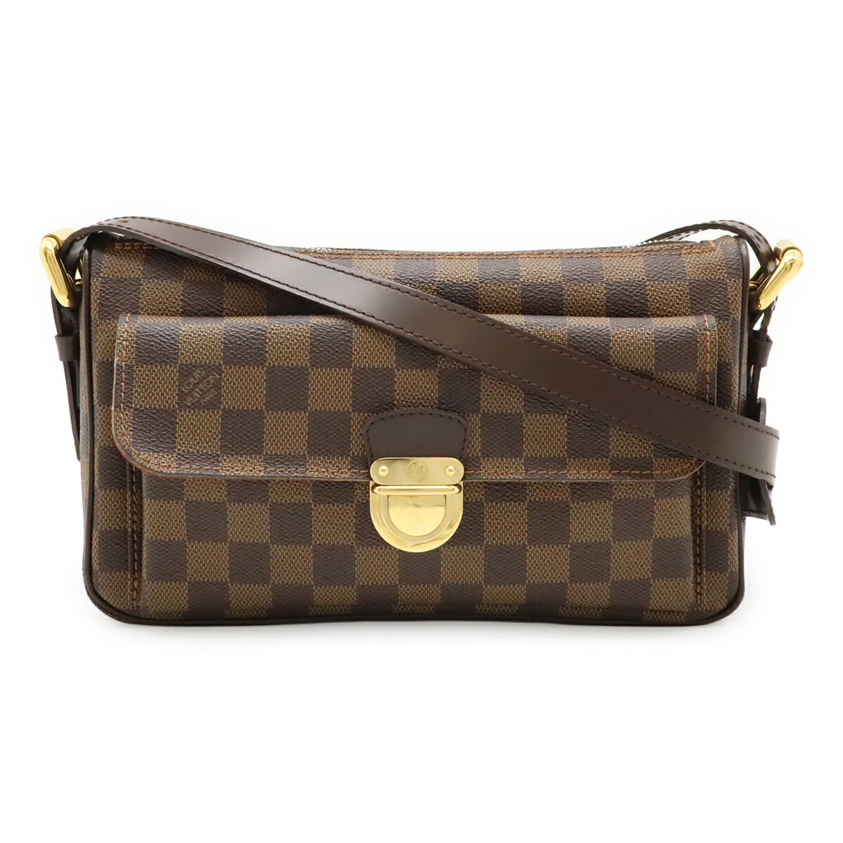 LOUIS VUITTON - LOUIS VUITTON ルイ ヴィトン ダミエ ラヴェッロGM ショルダーバッグ ロングショルダー ロングストラップ 斜め掛け N60006 【中古】