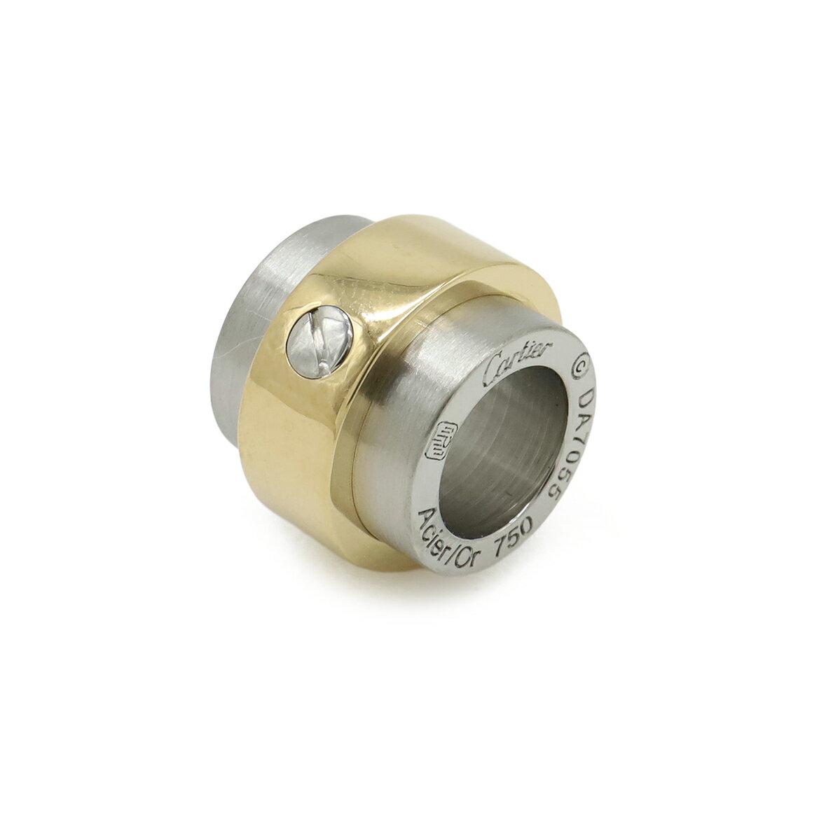 Cartier カルティエ サントス100 ペンダントトップ ヘッド チャーム K18YG イエローゴールド SS ステンレス 【中古】