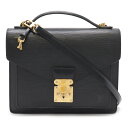 LOUIS VUITTON ルイ ヴィトン エピ モンソー セカンドバッグ ハンドバッグ 2WAY ショルダーバッグ ノワール ブラック ゴールド金具 ベタなし M52122 【中古】(4)