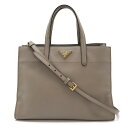 PRADA プラダ トートバッグ ハンドバッグ 2WAY ショルダーバッグ レザー サフィアーノレザー ゴールド金具 BN2603 【中古】